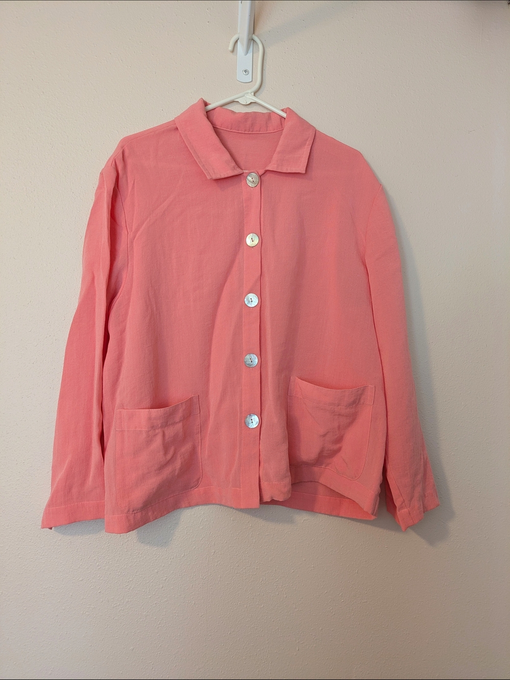 100% Linen Button Front Shirt